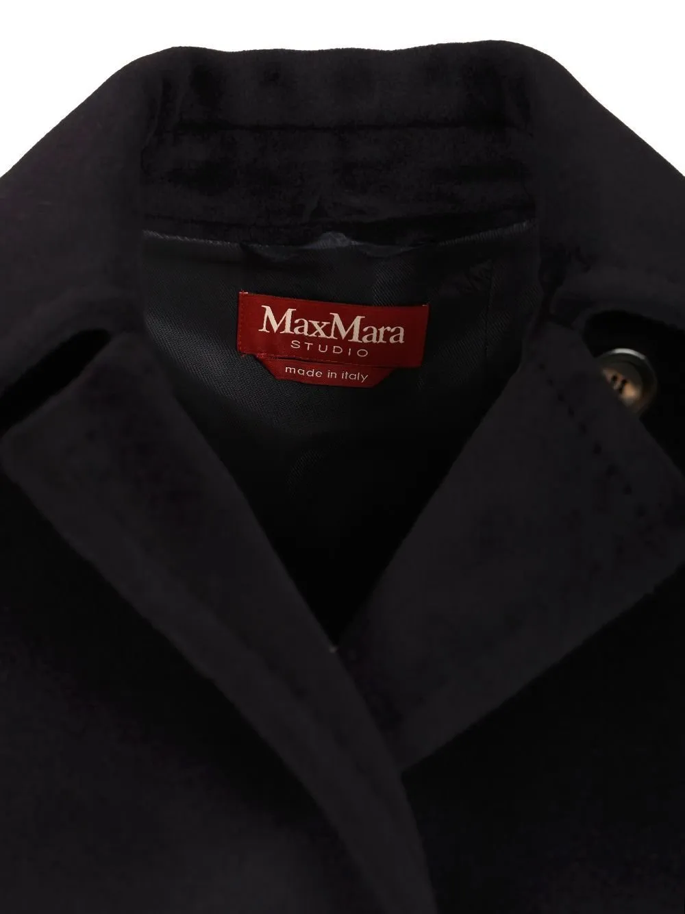 Max Mara Studio Tenzone Tied-Waist Long-Sleeved Coat