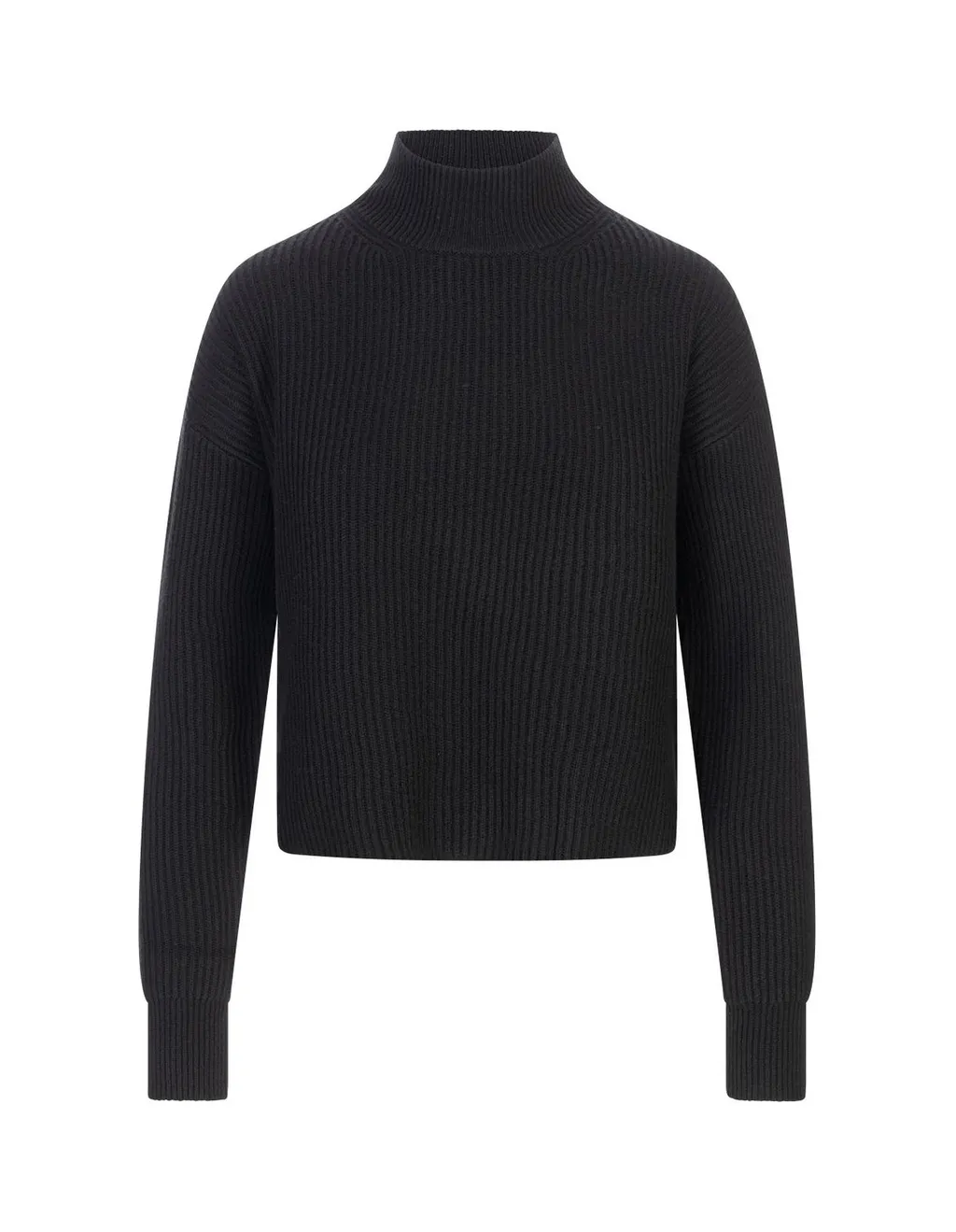 Max Mara Studio Mock Neck Ribbed Jumper