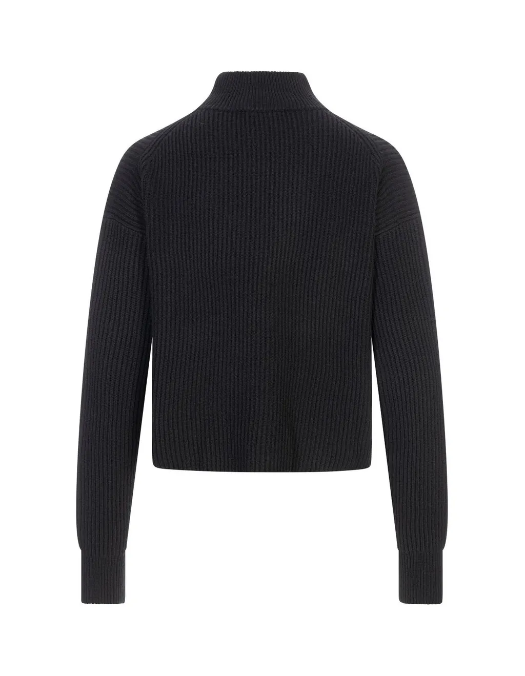 Max Mara Studio Mock Neck Ribbed Jumper