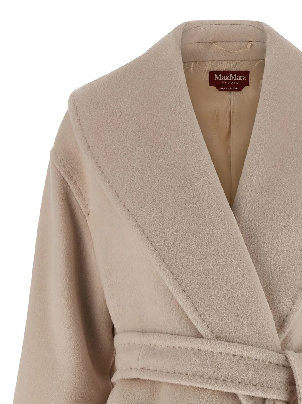 Max Mara Studio Cloruro Tie-Waisted Coat