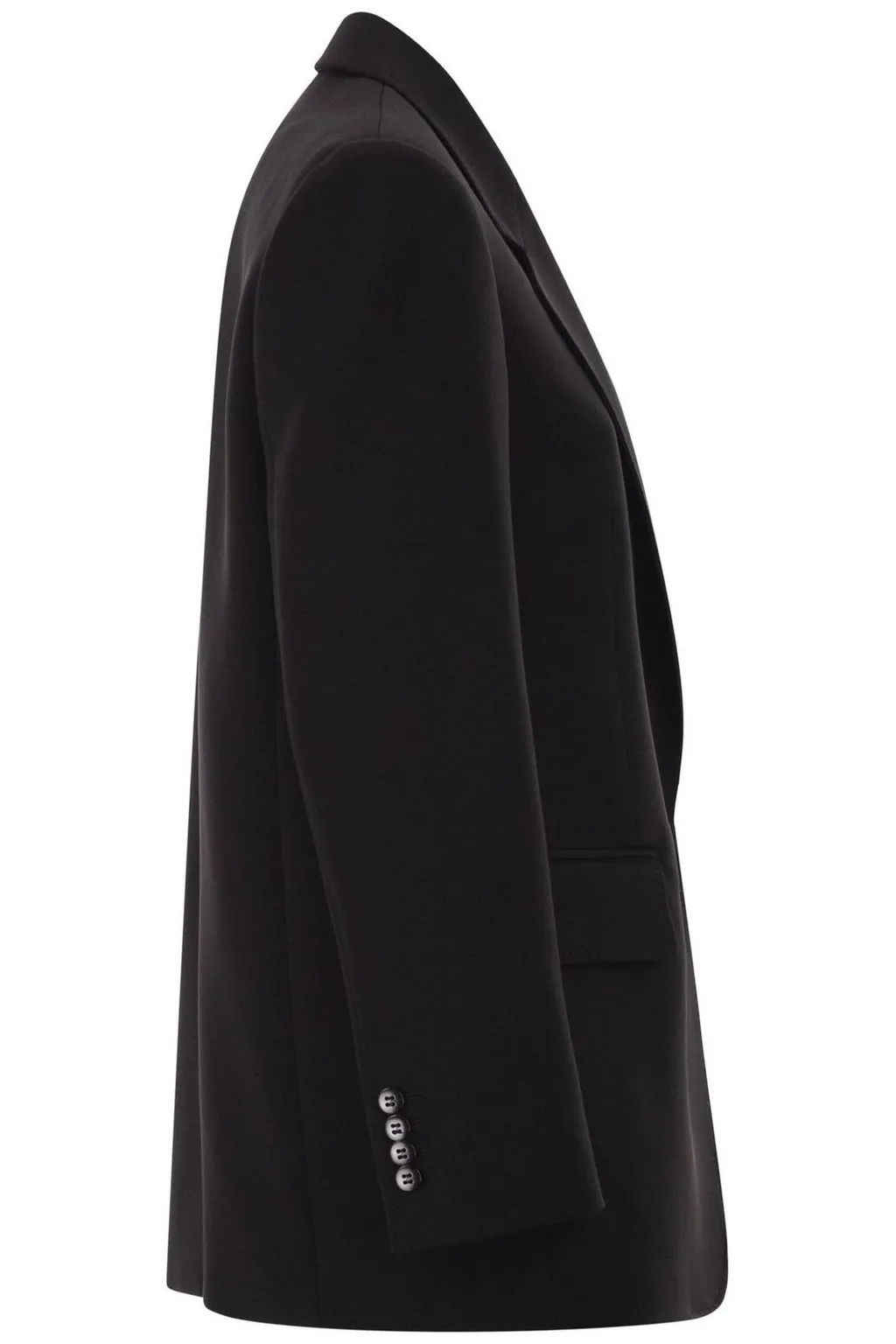 Max Mara Studio Mstbosco Single-Breasted Cady Blazer
