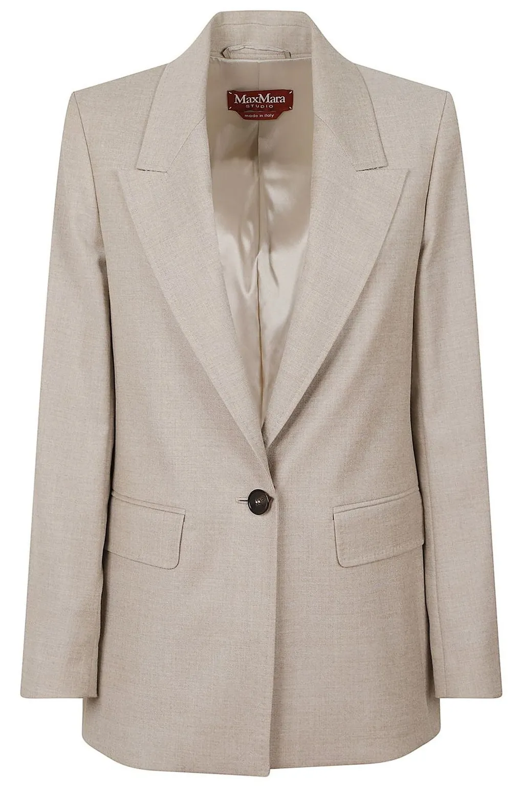 Max Mara Studio Bolsena Single-Breasted Tailored Blazer