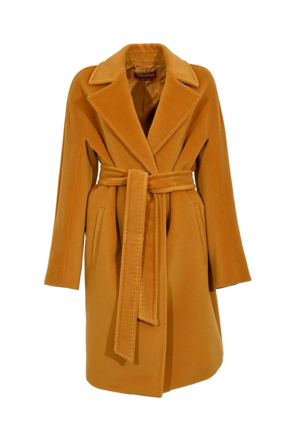 Max Mara Studio Long-Sleeved Belted Coat