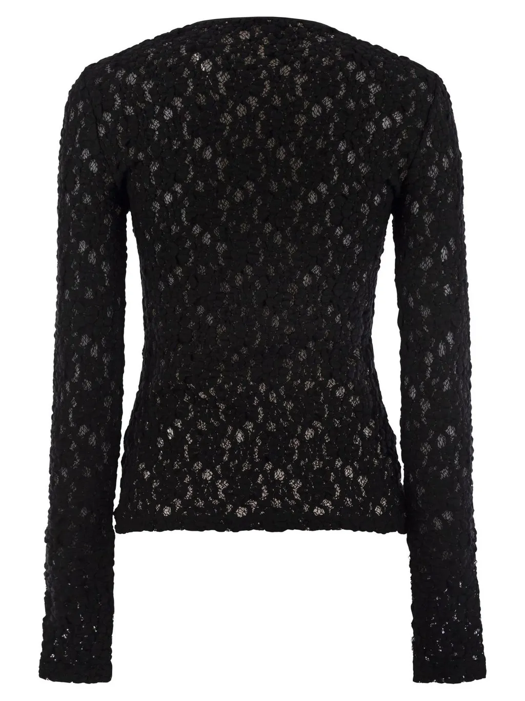 Max Mara Studio Gennaio Lace Jersey Knit Top