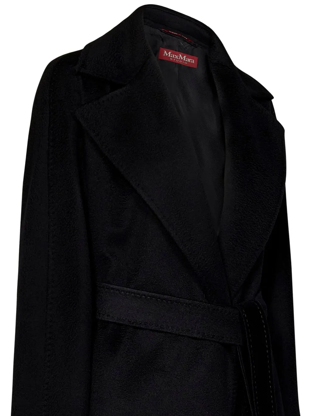 Max Mara Studio Belted Long-Sleeved Coat