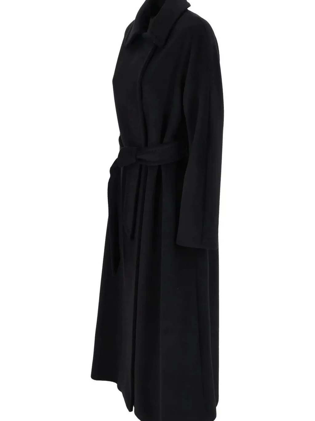 Max Mara Studio Tenzone Tied-Waist Long-Sleeved Coat