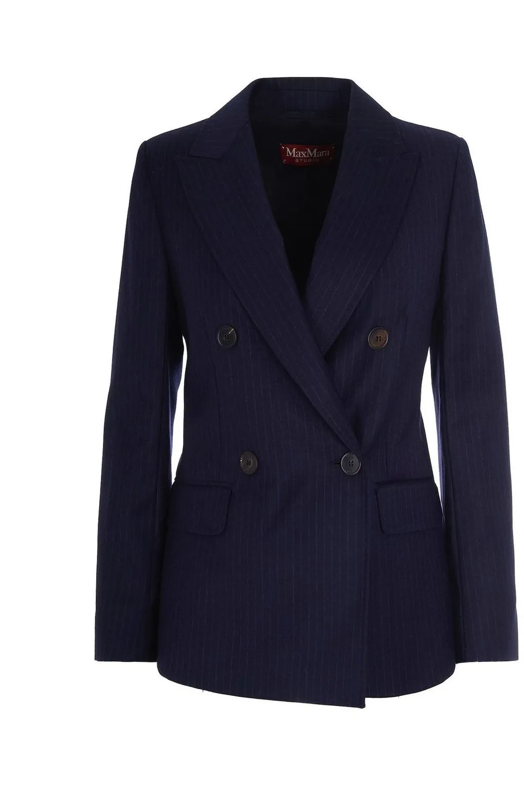 Max Mara Studio Pucci Striped Double-Breasted Jacket