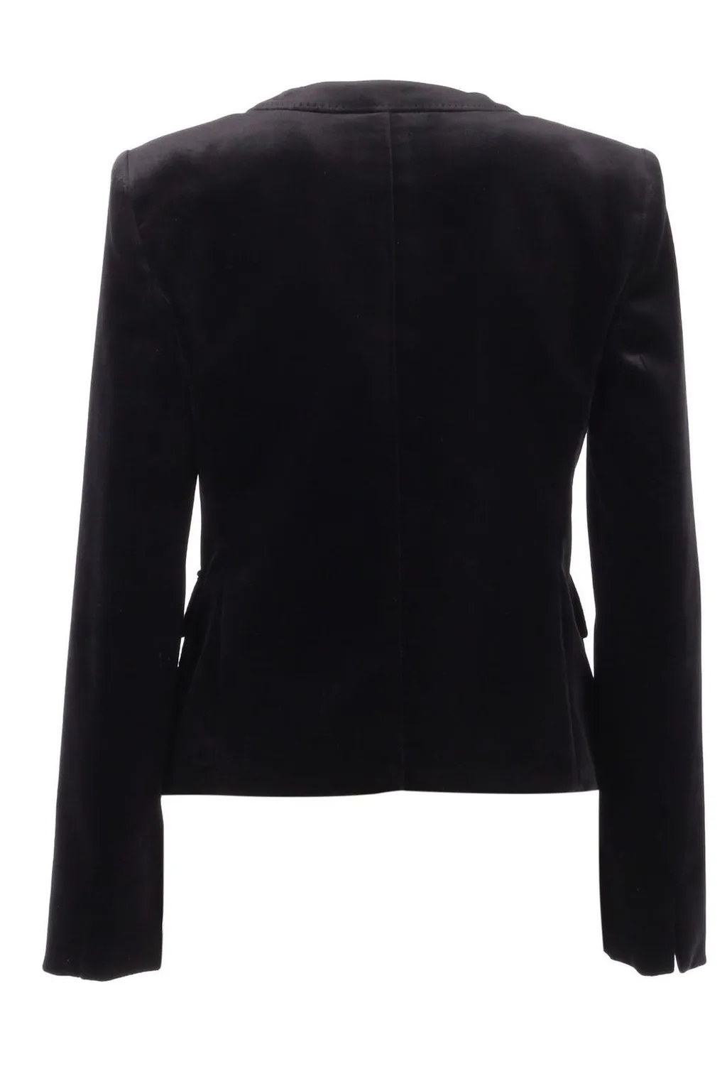 Max Mara Studio Crewneck Button-Up Jacket