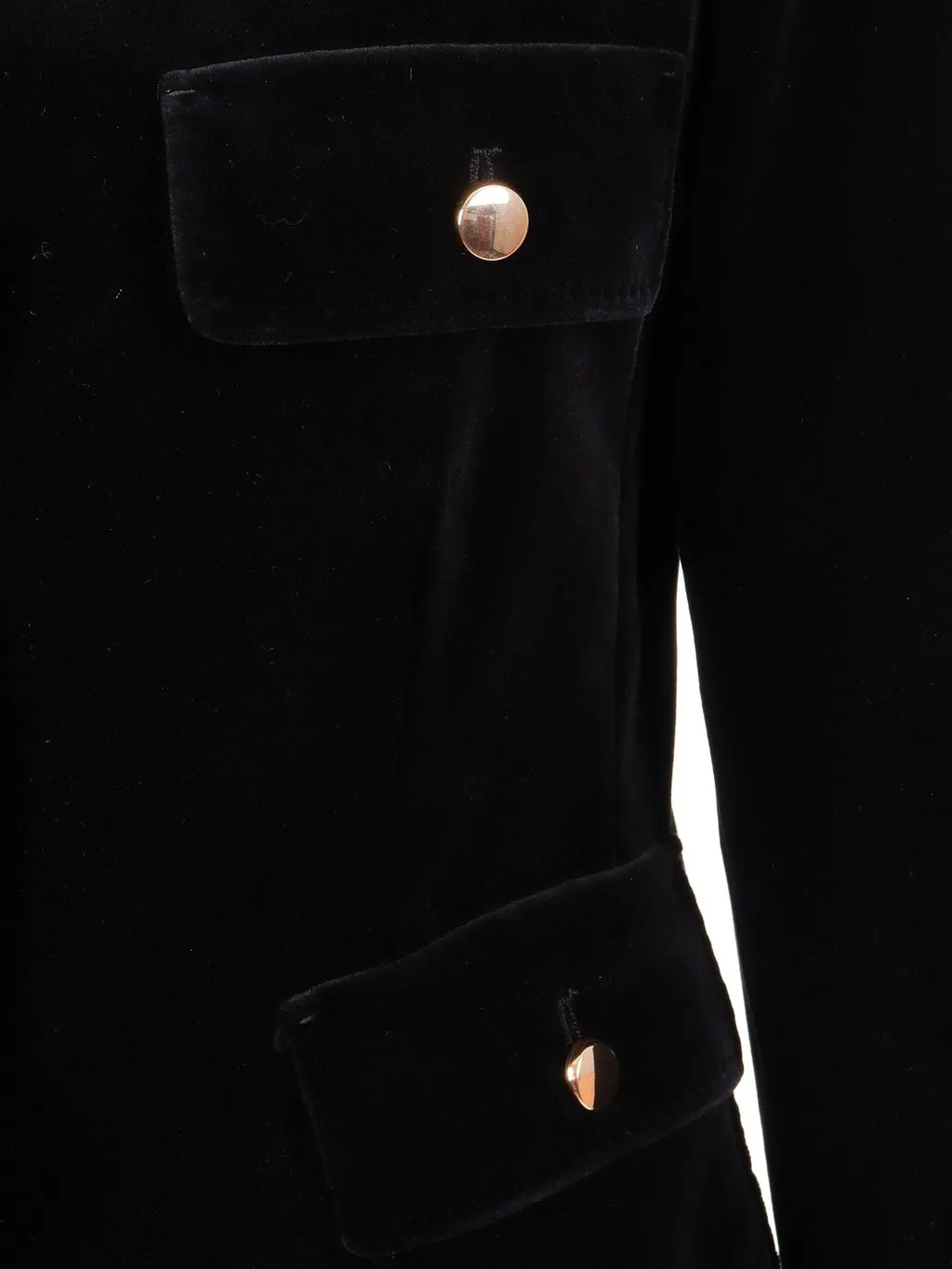 Max Mara Studio Crewneck Button-Up Jacket