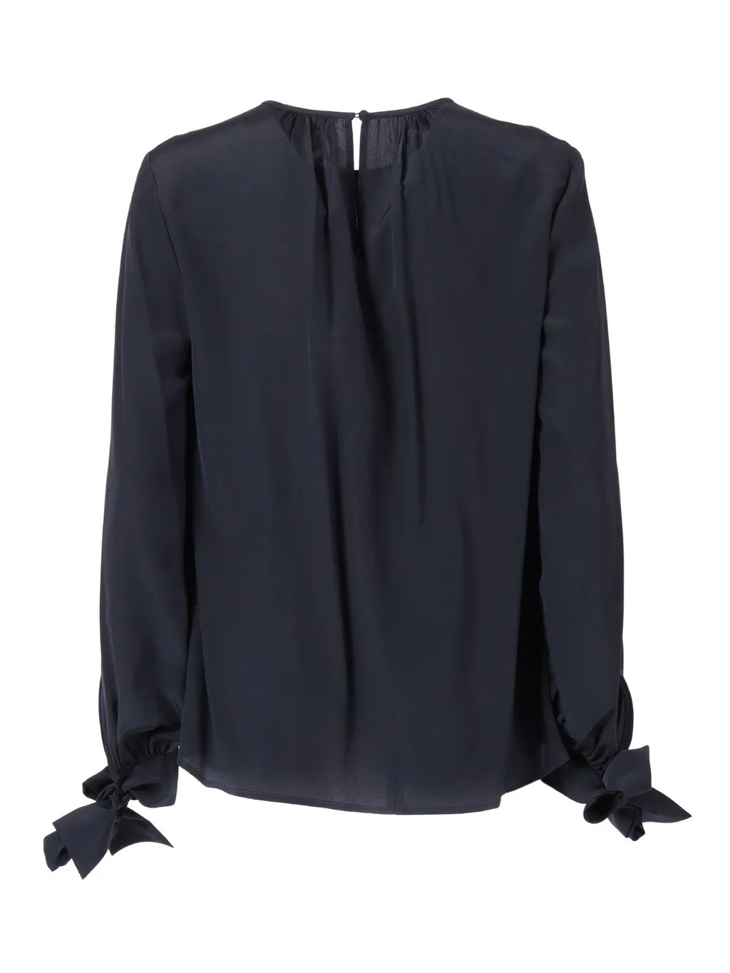 Max Mara Studio Long-Sleeved Crewneck Blouse