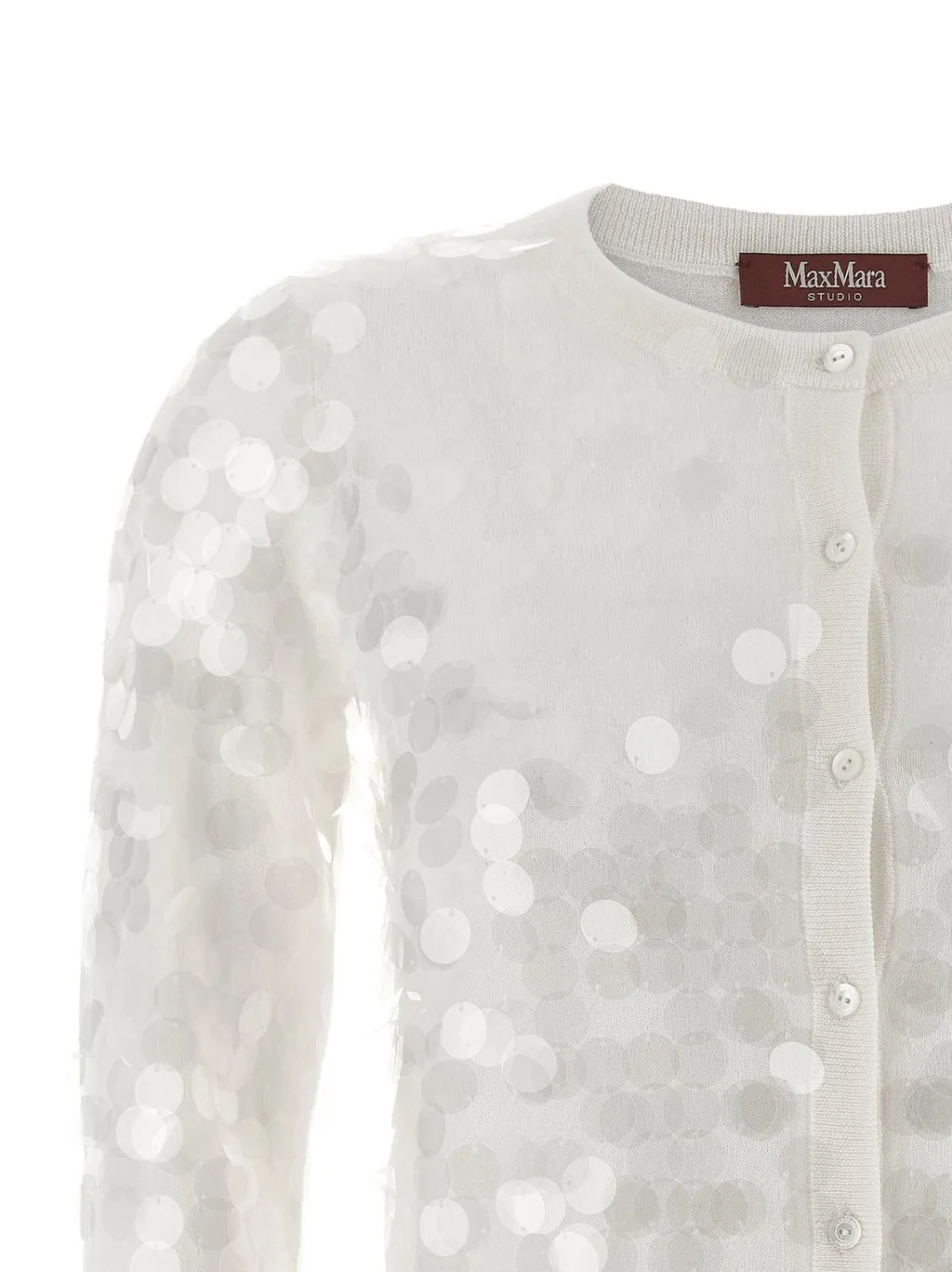 Max Mara Studio Necton Sequin Embellished Knit Cardigan