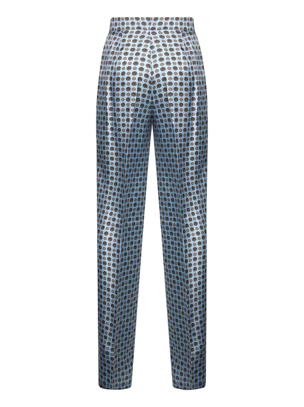 Max Mara Studio High-Waist Pattern-Printed Trousers