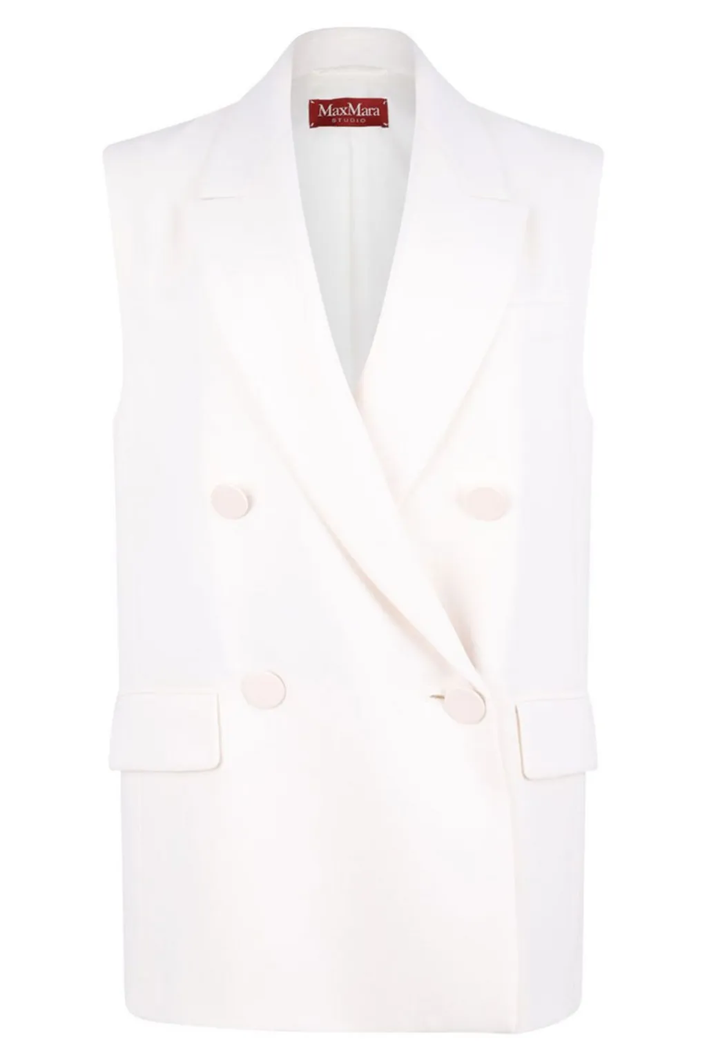 Max Mara Studio Pomez Double-Breasted Gilet