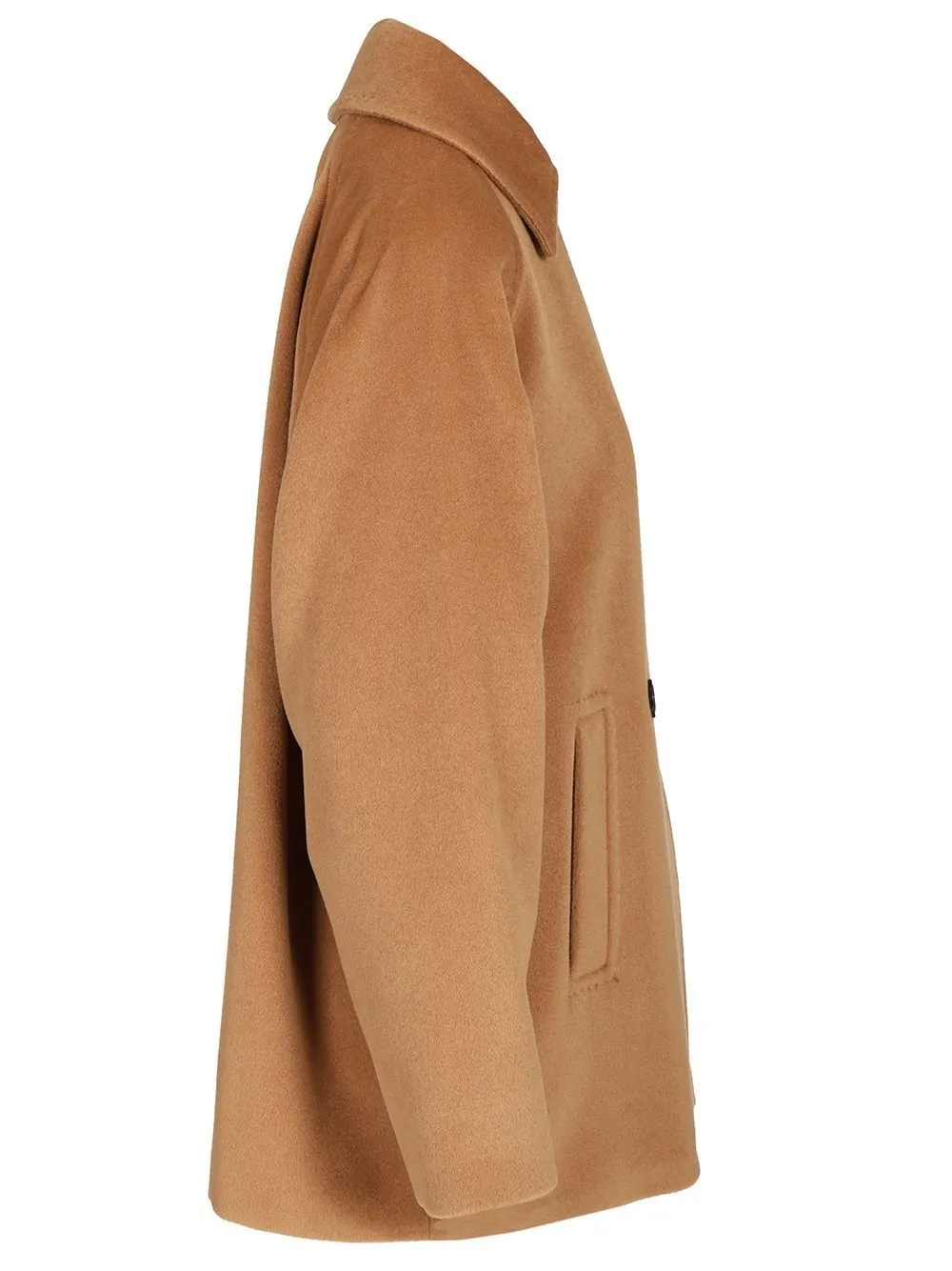 Max Mara Studio Ariano Double-Breasted Long-Sleeved Coat