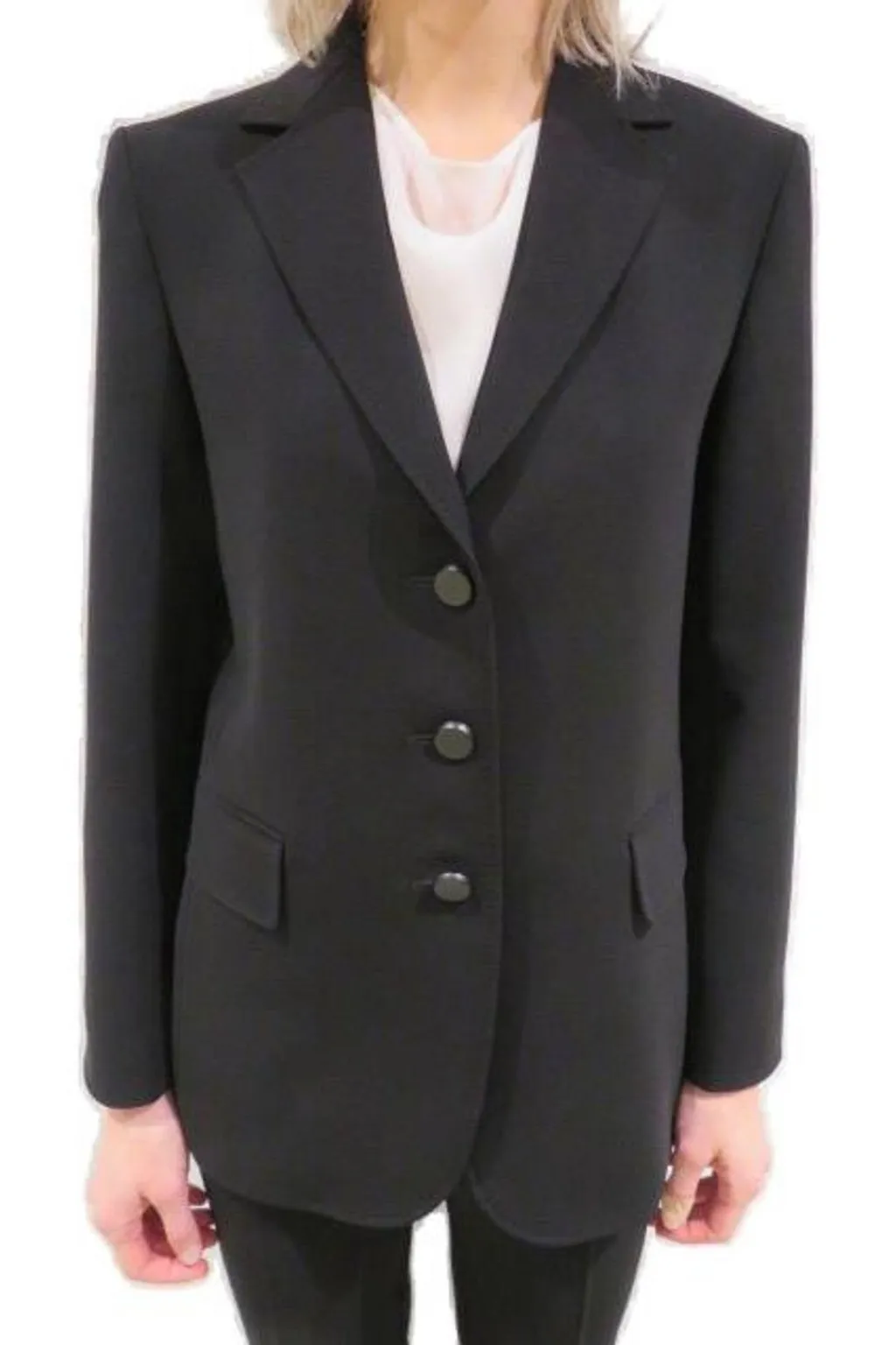 Max Mara Studio Patrik Single-Breasted Long-Sleeved Jacket
