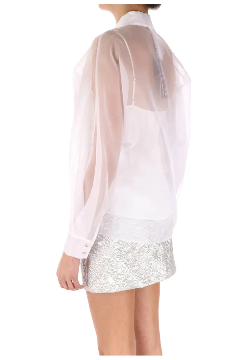 Max Mara Studio Ovale Button-Up Long-Sleeved Top