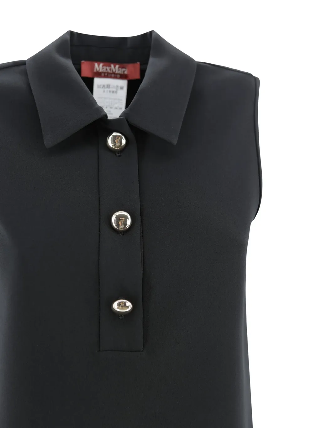 Max Mara Studio Sleeveless Polo Shirt