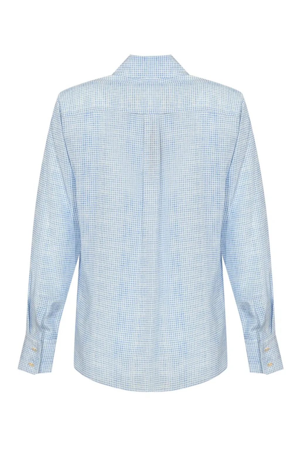 Max Mara Studio Long Sleeved Checked Shirt