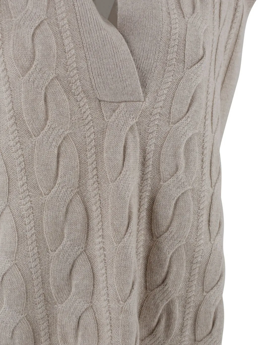 Max Mara Studio Knitted Polo Vest