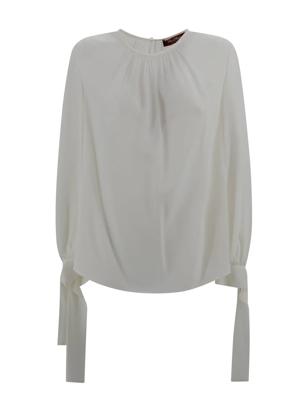 Max Mara Studio Long-Sleeved Crewneck Blouse