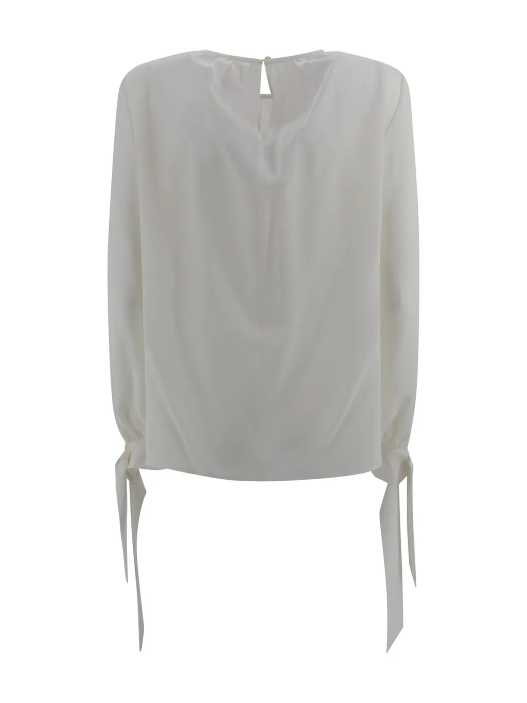 Max Mara Studio Long-Sleeved Crewneck Blouse