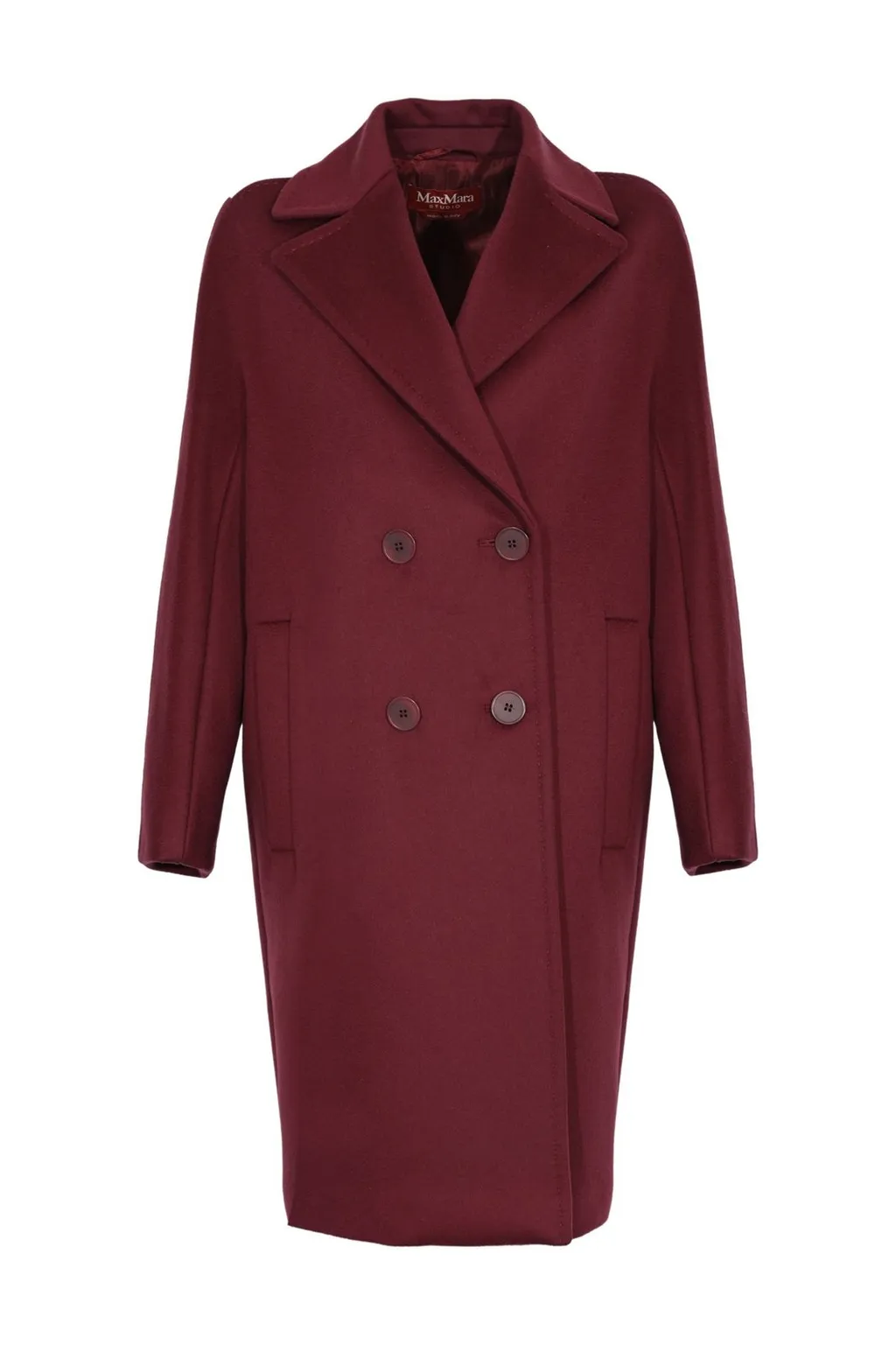 Max Mara Studio Agenda Double-Breasted Long Coat