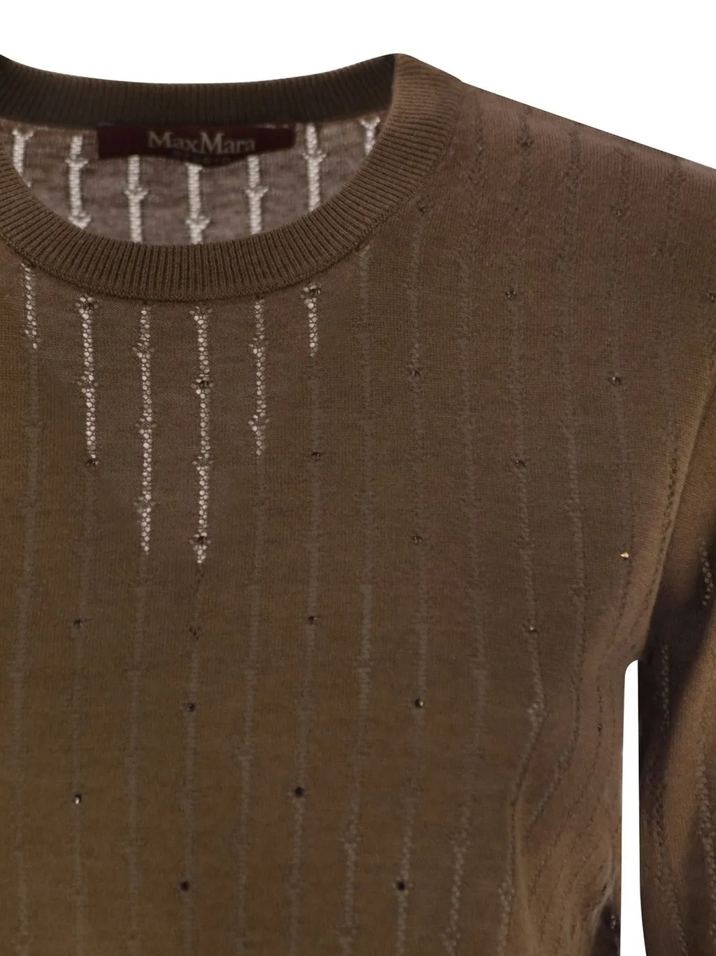 Max Mara Studio Pila Embellished Crewneck Jumper