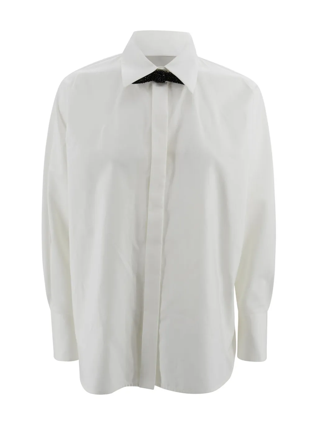 Max Mara Studio Roll Bow Embellished Shirt