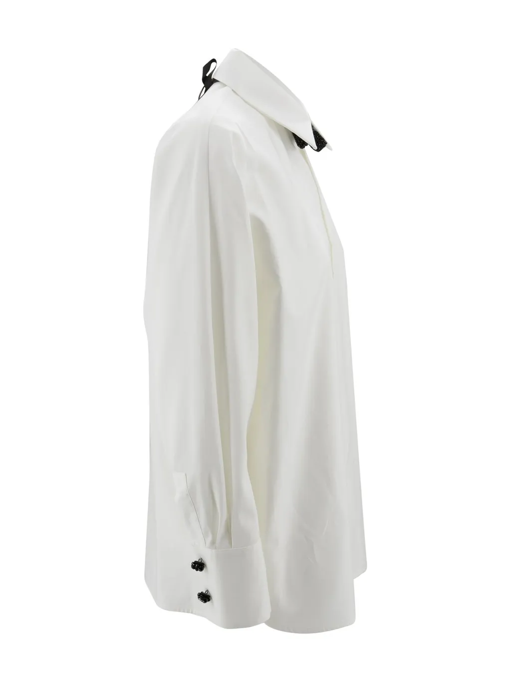 Max Mara Studio Roll Bow Embellished Shirt