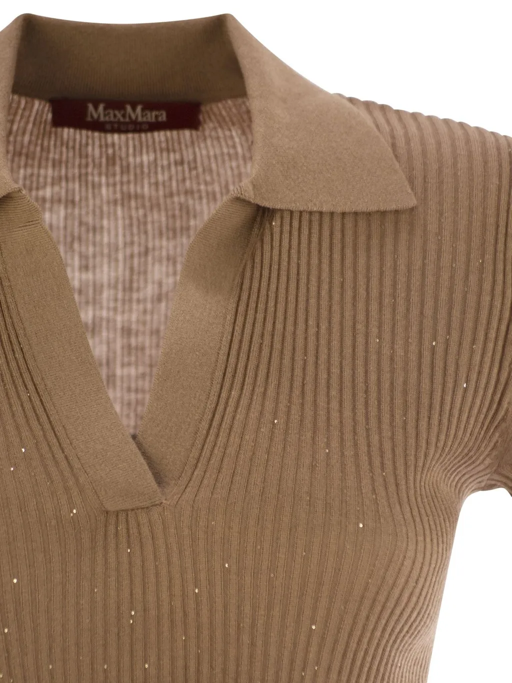 Max Mara Studio Ubeta V-Neck Knitted Top