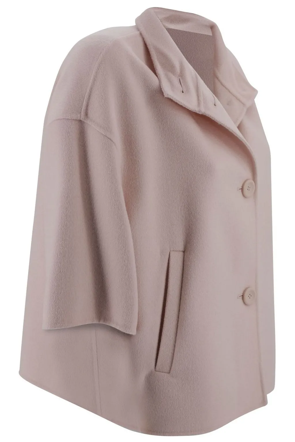 Max Mara Studio Short-Sleeved Button-Up Jacket