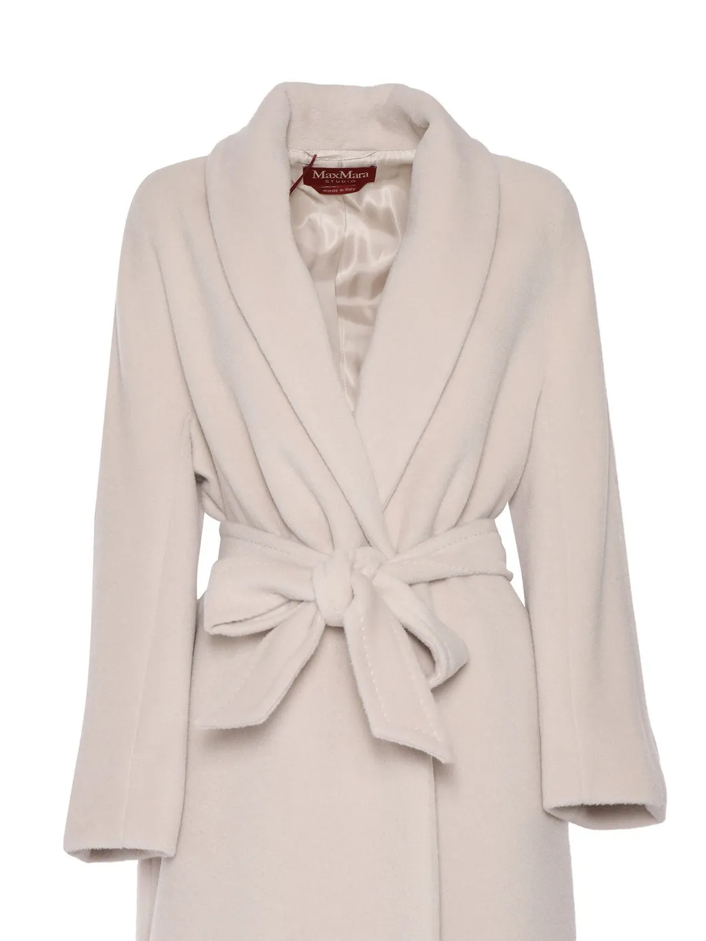 Max Mara Studio Belted Long-Sleeved Coat