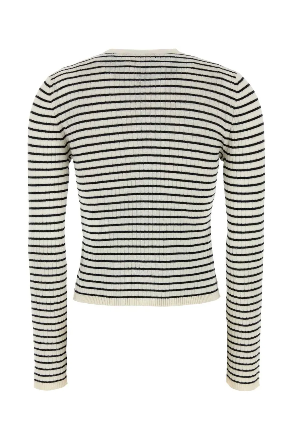 Max Mara Studio Trieste V-Neck Striped Cardigan