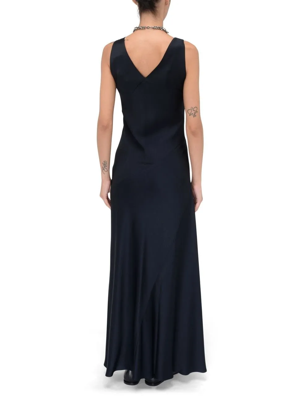 Max Mara Studio V-Neck Sleeveless Dress