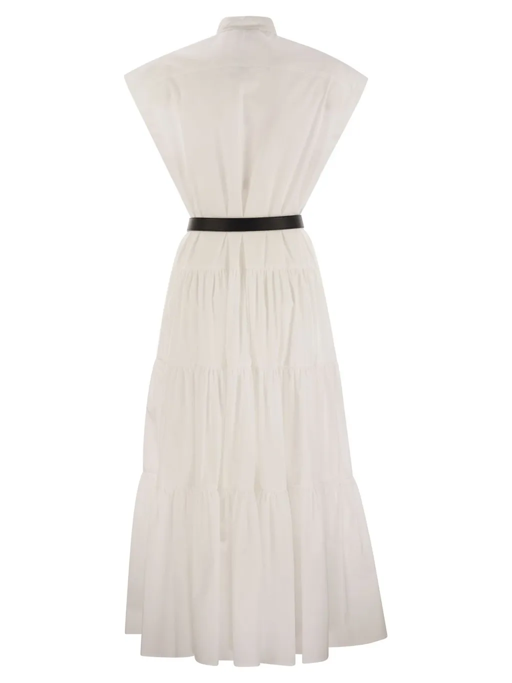 Max Mara Studio Bairo Belted Sleeveless Dress