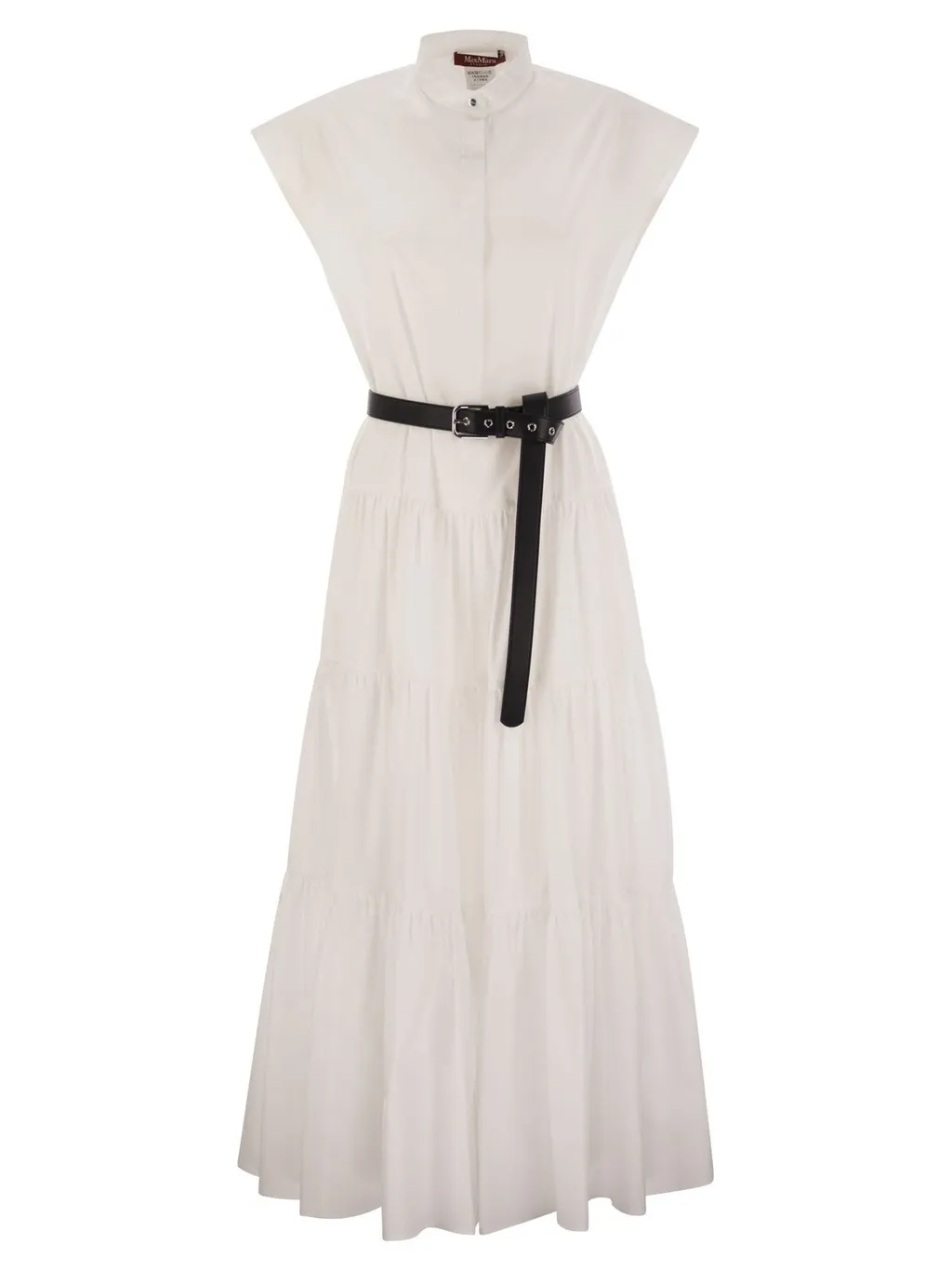 Max Mara Studio Bairo Belted Sleeveless Dress