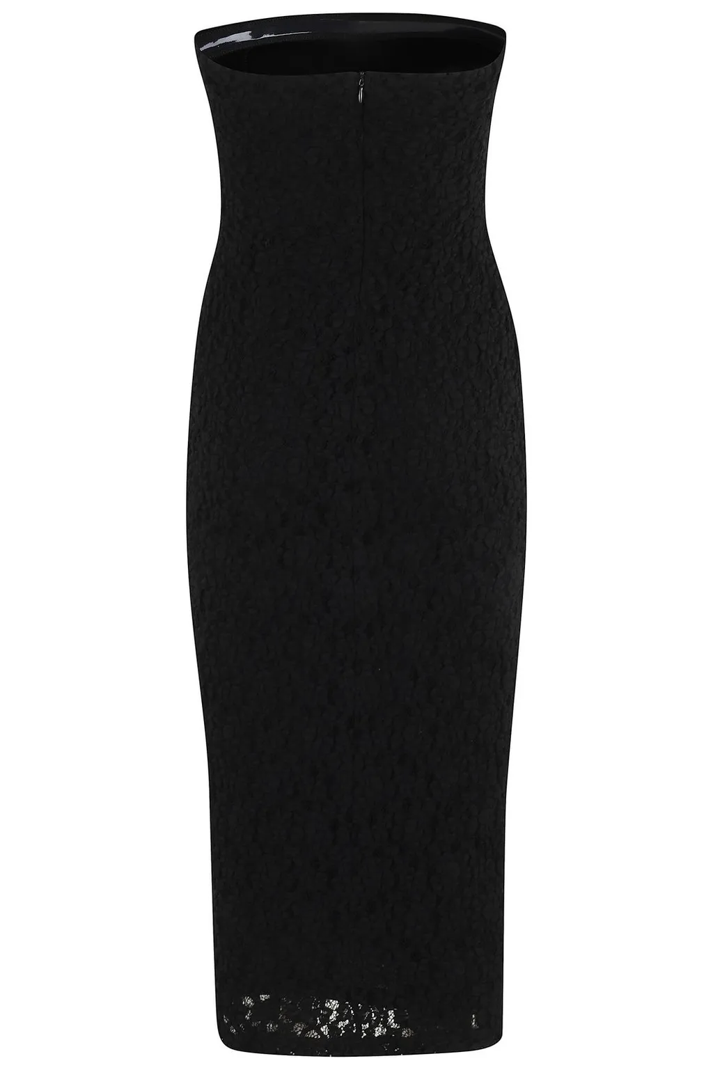 Max Mara Studio Lace Detailed Strapless Dress