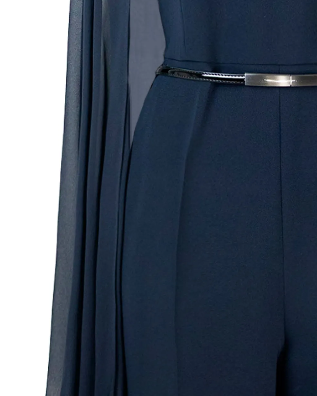 Max Mara Studio Vertice Crewneck Long-Sleeved Jumpsuit