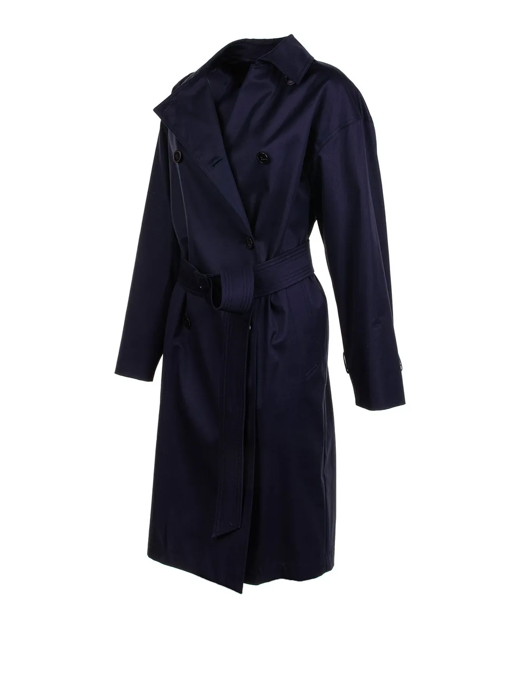 Max Mara Studio Ebrien Double-Breasted Belted Coat