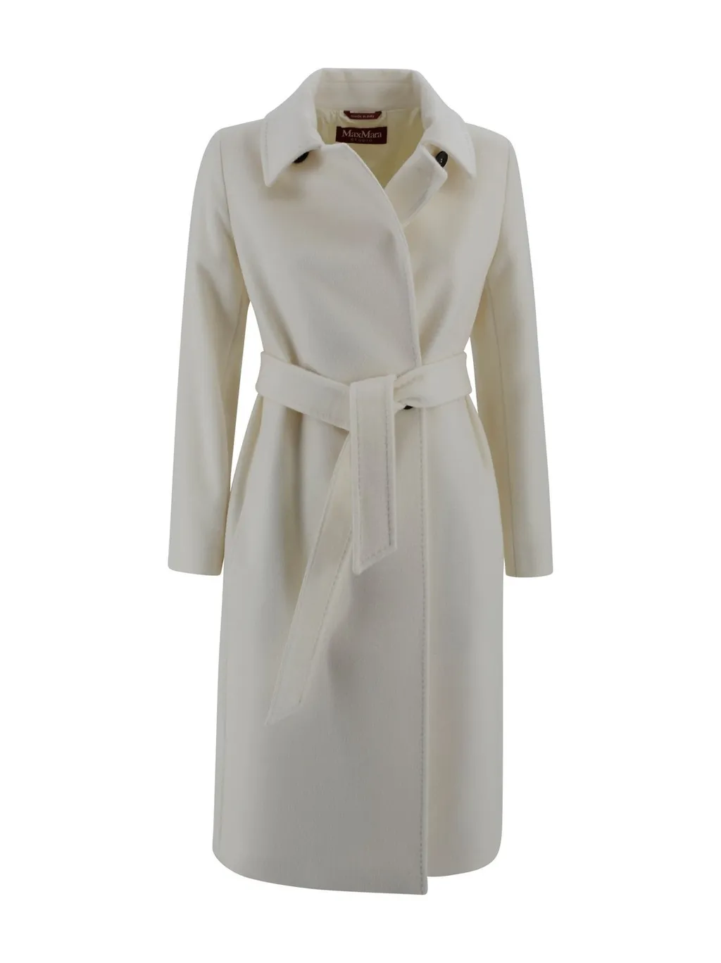 Max Mara Studio Long-Sleeved Belted Coat