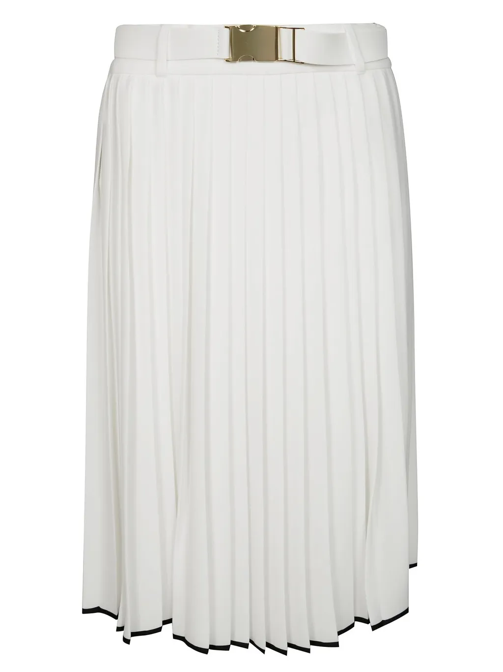 Max Mara Studio Savana Belted Pleated Skirt