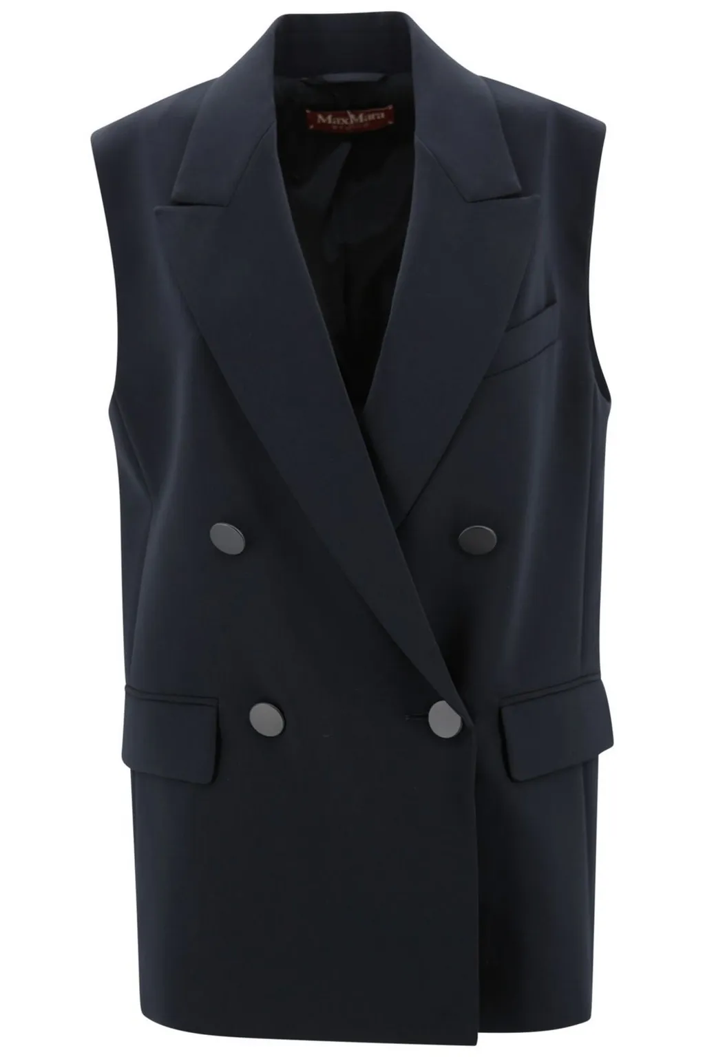 Max Mara Studio Pomez Double-Breasted Gilet