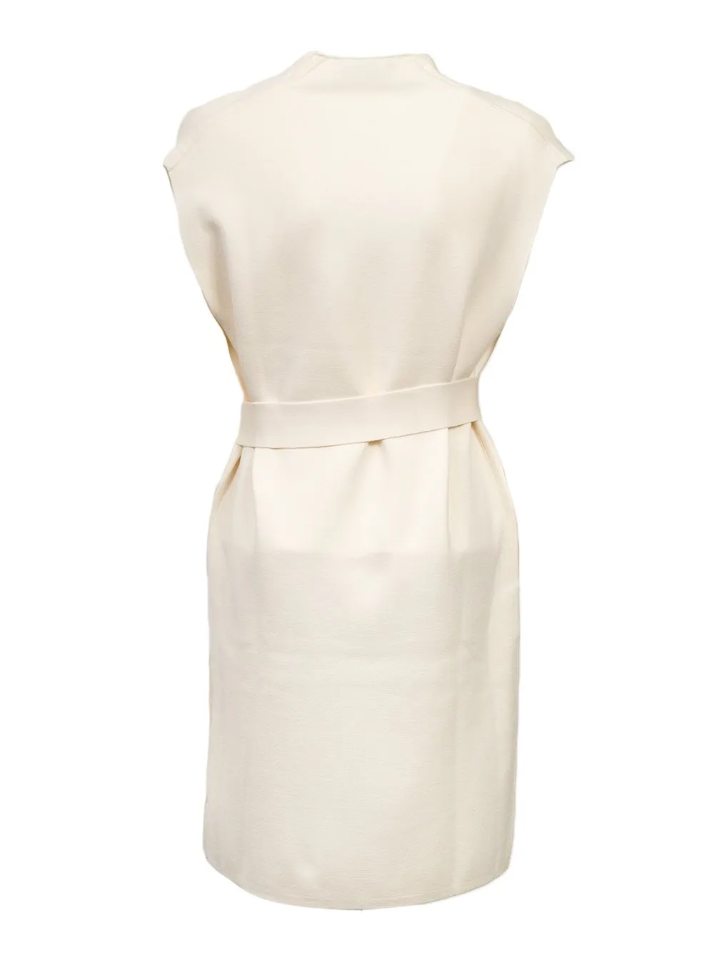 Max Mara Studio Abete V-Neck Belted Dress
