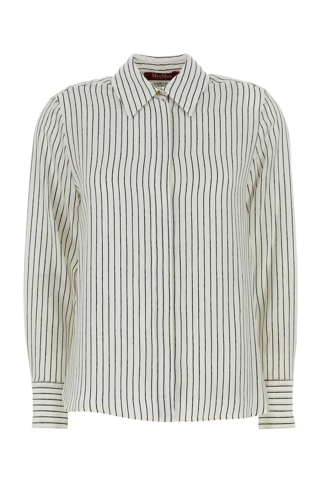 Max Mara Studio Lama Striped Long-Sleeved Shirt