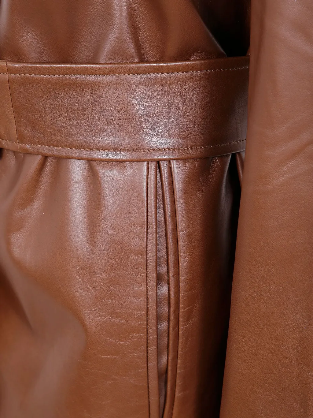 Max Mara Studio Button-Up Belted Jacket