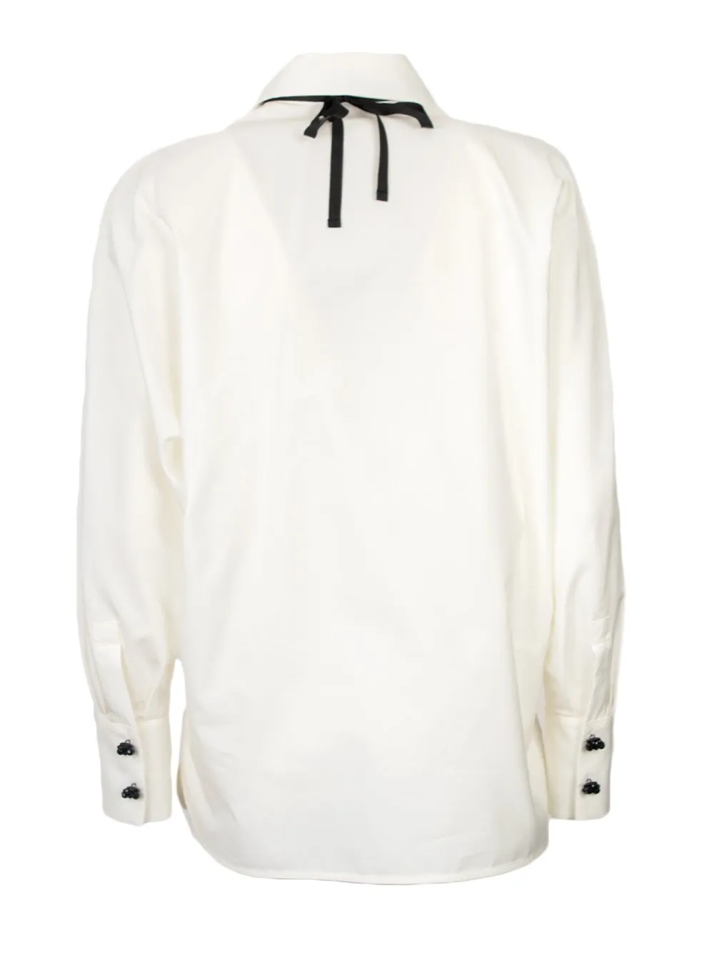 Max Mara Studio Roll Button-Up Long-Sleeved Top