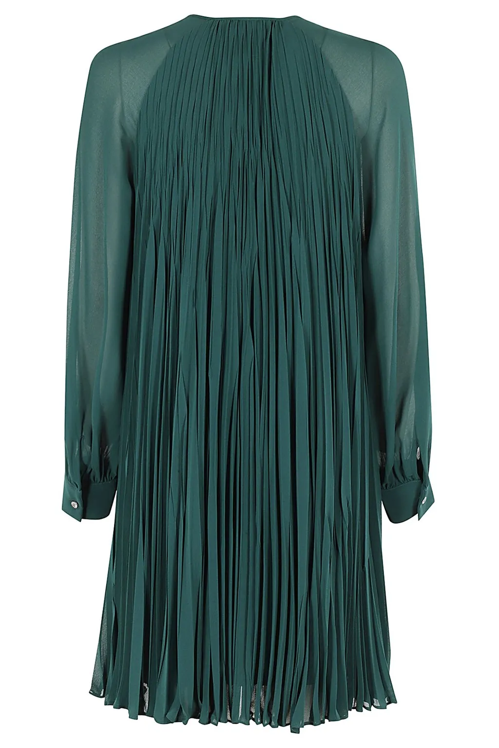 Max Mara Studio Zulia Long-Sleeved Pleated Dress