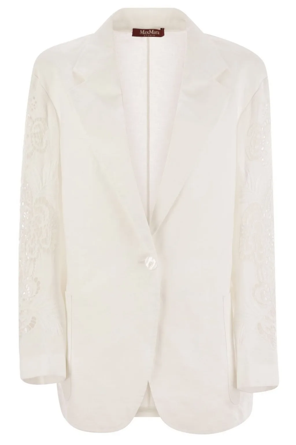 Max Mara Studio Angizia Embroidered Oversized Jacket