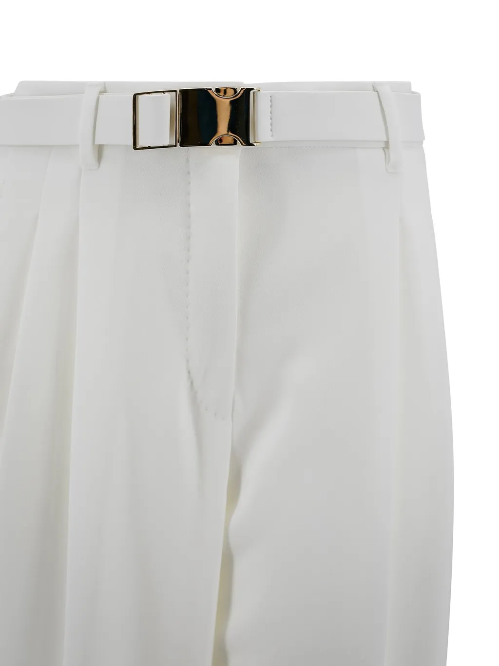 Max Mara Studio Neottia Belted Wide Leg Trousers