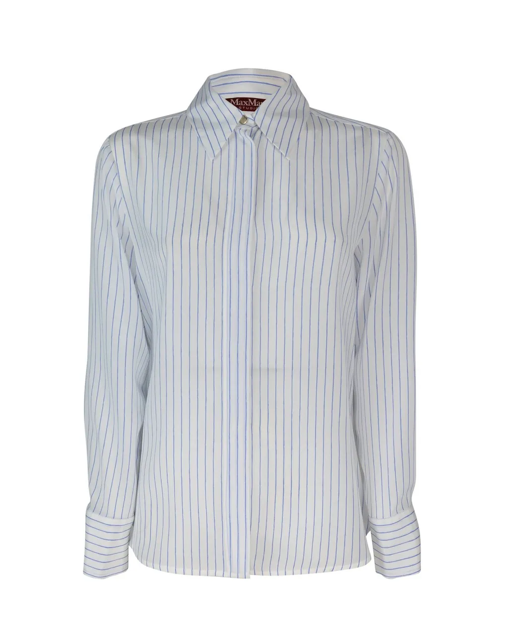 Max Mara Studio Lama Striped Long-Sleeved Shirt